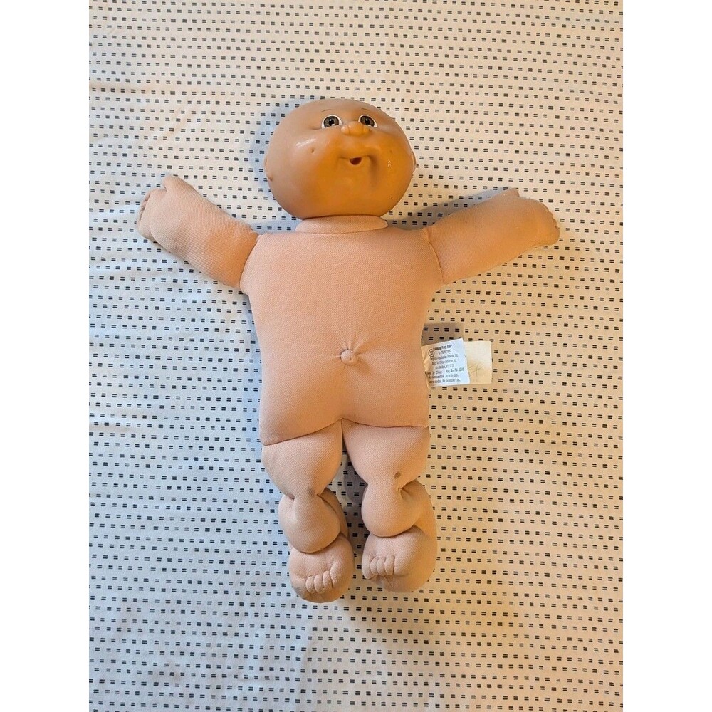 Vintage 1978/1982 Cabbage Patch Kids Bald Baby Doll Coleco Blue Signature